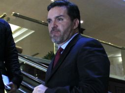 El líder panista en el DF, Federico Döring, confirma la salida de Borja a petición del presidente nacional del PAN. SUN / A. Salinas