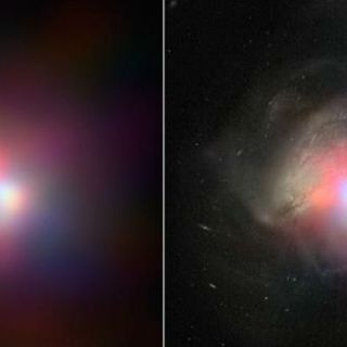 Captan imagen que revela un agujero negro entre dos galaxias