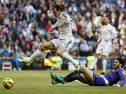 El Madrid vence con tantos de James Rodríguez, Gareth Bale (foto) y Nacho Fernández a los 12, 28 y 76 minutos respectivamente. EFE / J. Hidalgo
