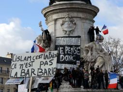 En la ceremonia de Müslim Gündüz se califica a los muertos de ''héroes del islam''. AFP /   Loic Venance