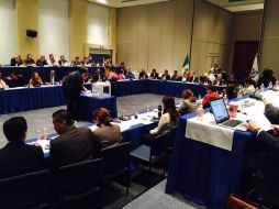 Imagen de la sesión de la Comisión Permanente antes de elegir a los candidatos. TWITTER / @AccionNacional