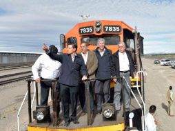 Enrique Peña Nieto en la Terminal Ferroviaria de Carga de Durango, en la cual se invirtieron 476.8 millones de pesos. NTX / ESPECIAL