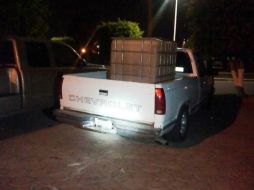 Fuerza Única realizaba un recorrido de vigilancia el pasado domingo en Lagos cuando encontró el combustible. TWITTER / @FiscaliaJal