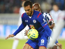 El ariete guaraní tuvo una participación destacada en la victoria celeste como visitante sobre el Pachuca en la Jornada 1. MEXSPORT / A. Macías