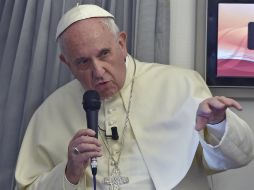 ''No se puede provocar, no se puede insultar la fe de la gente, reírse de ella'', declara el Pontífice. EFE / E. Ferrari