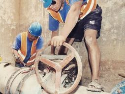 Personal del SIAPA trabaja en el lugar. INSTAGRAM / siapagdl