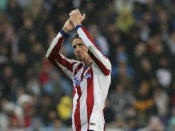 El delantero del Atlético anotó los dos tantos en la victoria ante el Real Madrid. EFE / Ballesteros