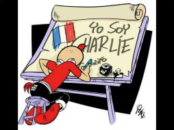 En la imagen se observa al personaje sentado ante una mesa de dibujo, con una hoja donde está escrito 'Yo soy Charlie'. TWITTER / Especial
