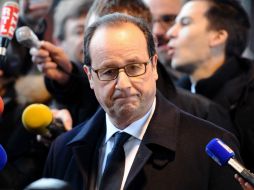 François Hollande llama a sus conciudadanos a estar ''a la altura del espíritu del 11 de enero''. EFE / N. Tucat