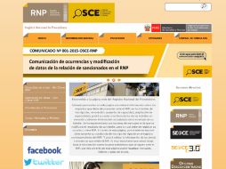 Las personas físicas o morales que deseen prestar servicios deberán darse de alta en línea en el Registro Nacional de Proveedores. ESPECIAL / portal.osce.gob.pe/rnp