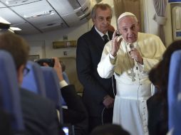 El Papa Francisco hizo las declaraciones durante su vuelo desde Filipinas a Roma. EFE / E. Ferrari