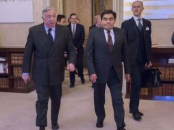 Barbosa expresa a su homólogo francés, Gérard Larcher, sus condolencias por los atentados terroristas. TWITTER / @MBarbosaMX