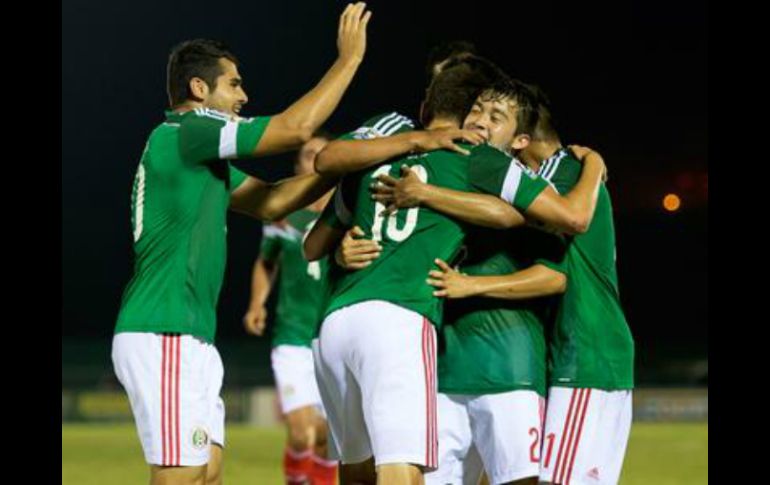 José Ramírez, Alejandro Díaz e Hirving Lozano anotaron los goles. TWITTER / @miseleccionmx