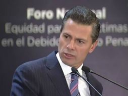 'Queremos un México de orden, un México de seguridad, un México en el que no haya corrupción y no haya impunidad', dice Peña. YOUTUBE / Gobierno de la República