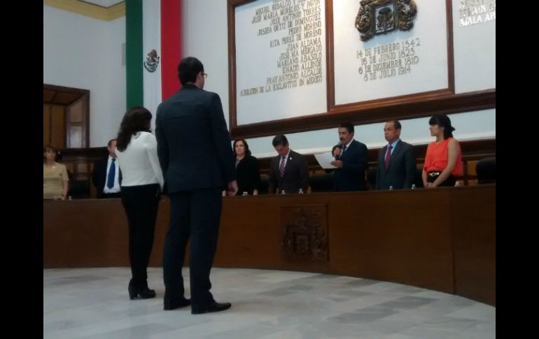Imagen de la toma de protesta de los regidores. EL INFORMADOR / T. Villaseñor