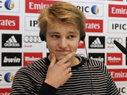 Martin Odegaard cuenta que está dispuesto a ir al primer equipo si se le requiere. EFE / Ballesteros