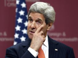 Kerry insistie que el objetivo de la coalición internacional es derrotar al grupo extremista y ''aquello que representa''. AFP / S. Wermuth