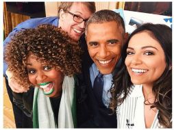 Al final de la entrevista, aprovecharon para tomarse una selfie que más tarde publicaron en sus redes sociales. INSTAGRAM / bethanynoelm