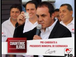 El futbolista compite por la alcaldía de Cuernavaca. TWITTER / @cuauhtemocb10