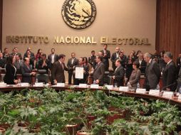 Pese a que aseguraron que recurrirían al TEPJF, esto no ha sucedido. Los cambios exigidos por el INE son acatados. NTX / ARCHIVO