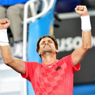 David Ferrer, con sangre, sudor y calambres, gana