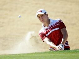 Ortiz firmó una tarjeta de 69 golpes, tres debajo del par de campo, en donde consiguió anotar cinco birdies. AFP / J. Gross