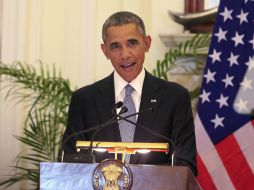 Obama dice que la agresión fue 'cometida por separatistas con apoyo ruso, material ruso, financiamiento ruso y tropas rusas'. EFE / N. Tyagi