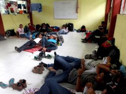 Las aulas ahora son utilizadas para alojar a los integrantes de organizaciones que apoyan al movimiento. SUN / C. Blanquet