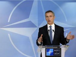 Jens Stoltenberg reitera su llamado para que Moscú ''cese inmediatamente su apoyo a los separatistas''. AFP / T. Charlier