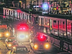 Choque. El Tren Eléctrico registró una colisión frontal metros antes de la estación Periférico Norte. EL INFORMADOR / E. Barrera