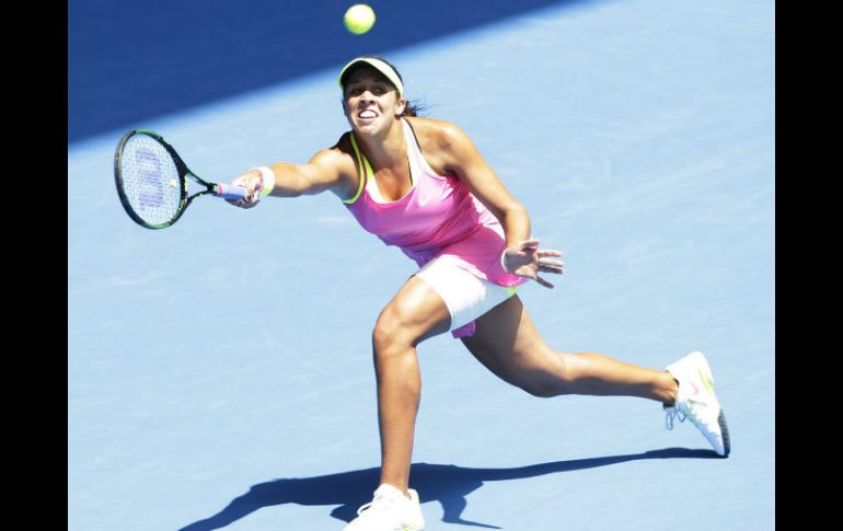 Keys venció en cuartos de final del Abierto de tenis en Australia. EFE / N. Shrestha
