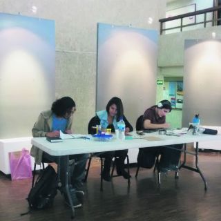 Artistas en acción en la Alianza Francesa