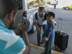 El jugador de los Charros de Jalisco, Amadeo Zazueta, al momento de llegar al Aeropuerto Internacional de Guadalajara. EL INFORMADOR / F. Atilano