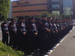 Desde el sábado pasado 120 elementos armados de la Policía Bancaria e Industrial refuerzan la vigilancia en esa plaza. SUN / ARCHIVO