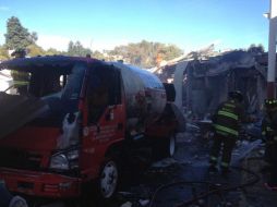 Una pipa explota en el Hospital Materno Infantil de Cuajimalpa cuando suministraba combustible. TWITTER / @AdrianRubalcava