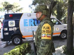 Personal de la Mariana y el Ejército se encuentran en la zona del accidente. NTX / G. Durán