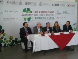 Este jueves, la SICYT firmó un convenio con Amexcap para que emprendedores logren concretar sus proyectos. TWITTER / @InnovaJal