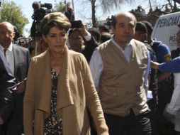 La titular de la SSa realiza un breve recorrido por el hospital ubicado en Santa Fe. NTX / G. Durán