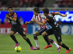 El Rebaño vence por marcador de 1-0 al Pachuca en la Jornada 4. EL INFORMADOR / J. Mendoza