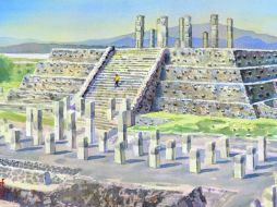 Se cree que los Atlantes de Tula son representaciones de guerreros Toltecas, ataviados con un tocado de plumas. EL INFORMADOR /