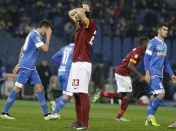 La Roma fue incapaz de doblegar en el Olímpico a un Empoli que pelea por no descender. AP / a. medichini