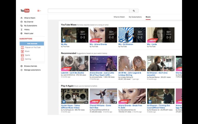 Youtube destaca que otros proveedores de contenido como Netflix y Vimeo. ESPECIAL / YouTube