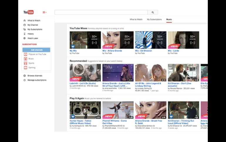 Youtube destaca que otros proveedores de contenido como Netflix y Vimeo. ESPECIAL / YouTube