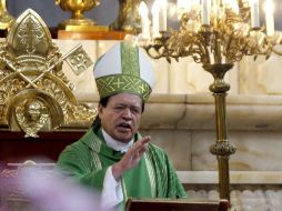 En su misa, Rivera habló sobre la crisis de autoridad. NTX / ARCHIVO