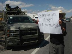 La tensión de los pobladores y los militares comenzaron hace tres días con la llegada de las fuerzas comunitarias. SUN / ARCHIVO