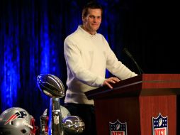 Brady volvió a celebrar un título, esta ocasión gracias al trabajo que realizaron algunos de sus compañeros. AFP / J. Squire