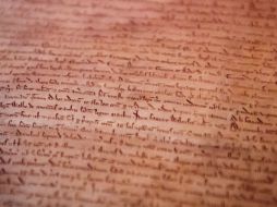 En junio de 1215, el rey Juan I de Inglaterra se vió obligado a aceptar este texto. AFP / L. Neal
