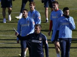 Jiménez, de iniciar lo haría en la banca ya que Torres, Griezmann y Mandzukic también fueron llamados. EFE / ARCHIVO