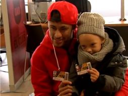 Ney dice que su hijo siempre ha sido fan del Barsa. YOUTUBE / FC Barcelona