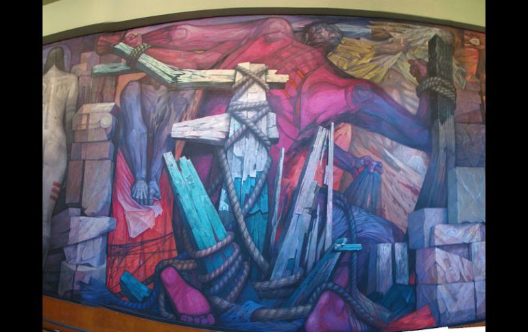 'Liberación' o 'La humanidad se libera de la miseria', de Jorge González Camarena, una de las obras que serán intervenidas. ESPECIAL / wikimedia.org